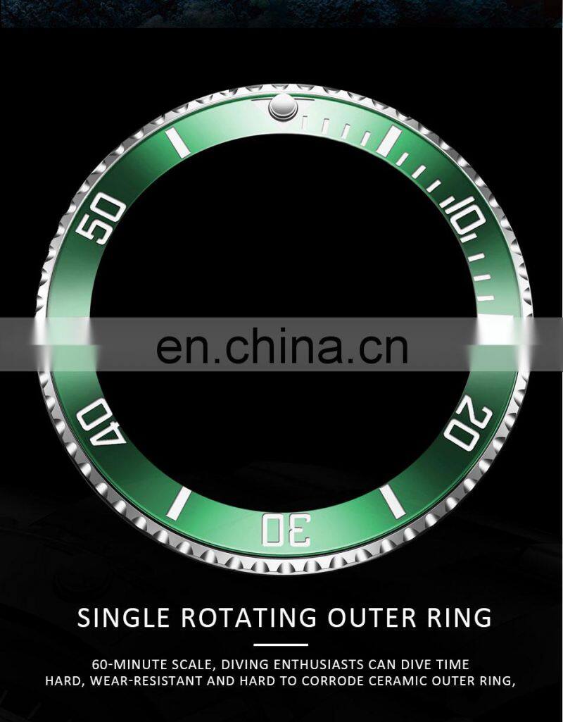 LIGE 6801 Luxury Automatic Watches Men Stainless Steel Waterproof Dive Watches Business Mechanical Watch