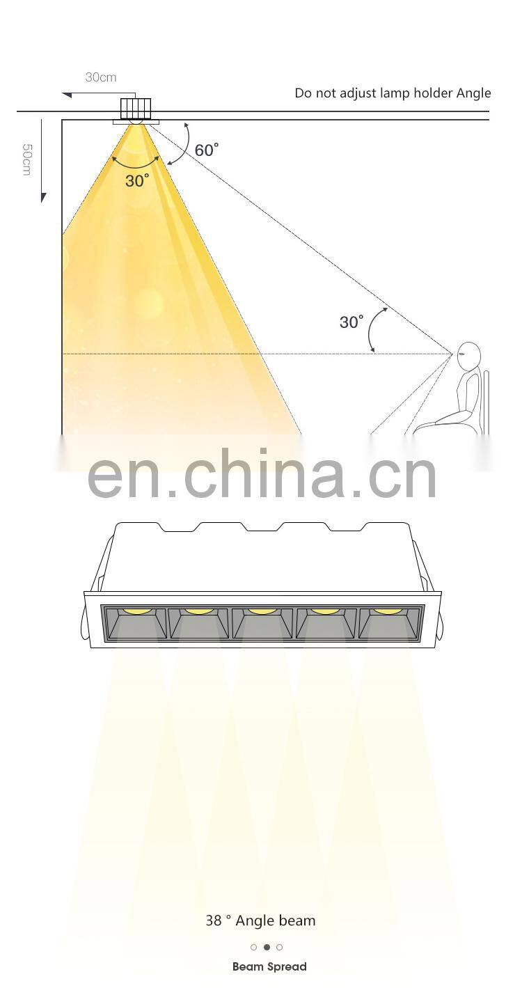Experienced Suppliers Easy Installation Square Down Light Aluminum 5Watt LED Grille Lamp