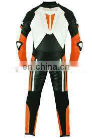 Custom Made Motorbike Leather Suit Men ODM Motorcycle Riding protection Cowhide Real Leather Racing Suit