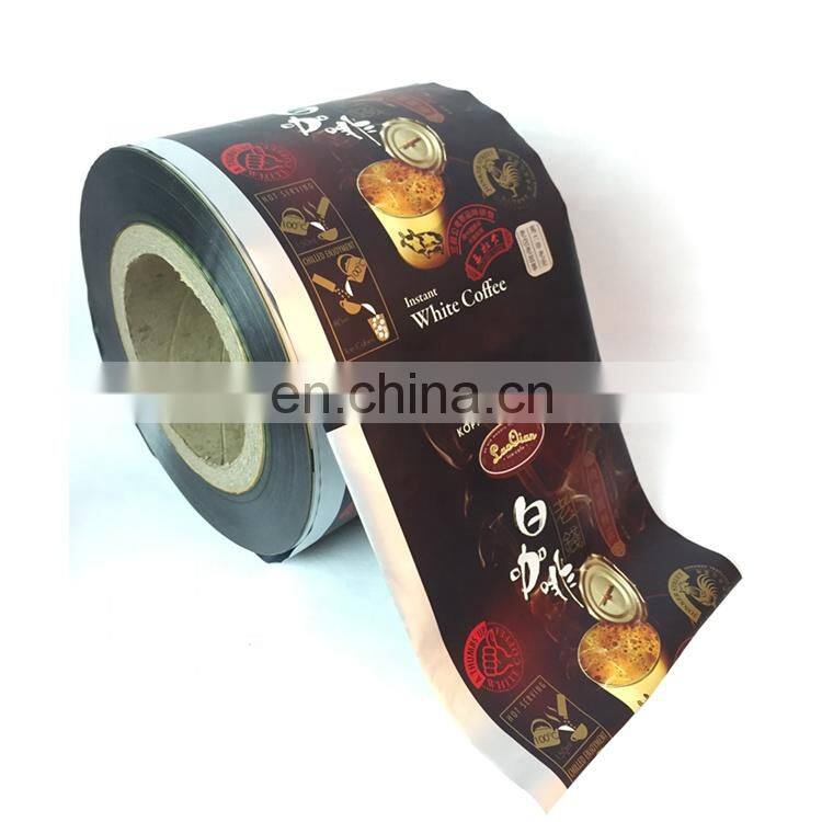 Custom Printing Laminated Material PET Sealing Food Packaging Pouch Aluminum Foil Coffee Packaging Film Roll