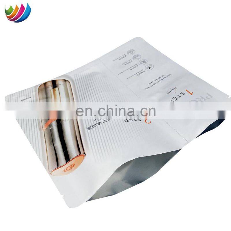 custom printed essence lotion skin mask foil flat pouch mylar holographic packaging bags for cosmetic cream