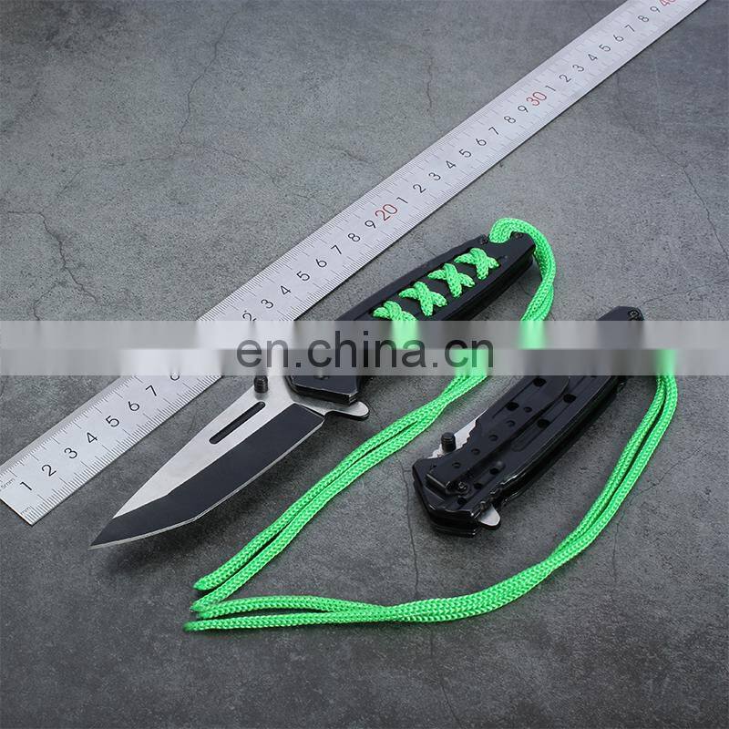 8.3 Inch Stainless steel tying handle stainless steel folding survival camping knife