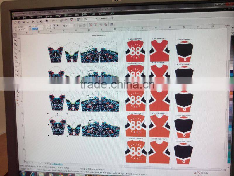 New style sublimation sweatshirts with side golden zipper with leather sleeves