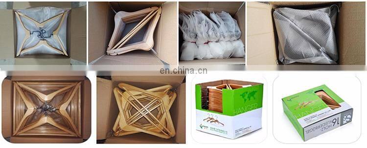 Standard hotel custom Logo natural suit jacket coat clothes wooden hangers ,anti-theft YKL-YJHM003