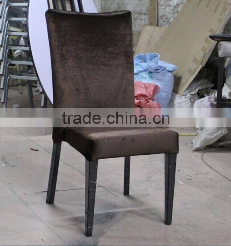 High quality luxury imitated wood chair in metal for hotel bedroon living room