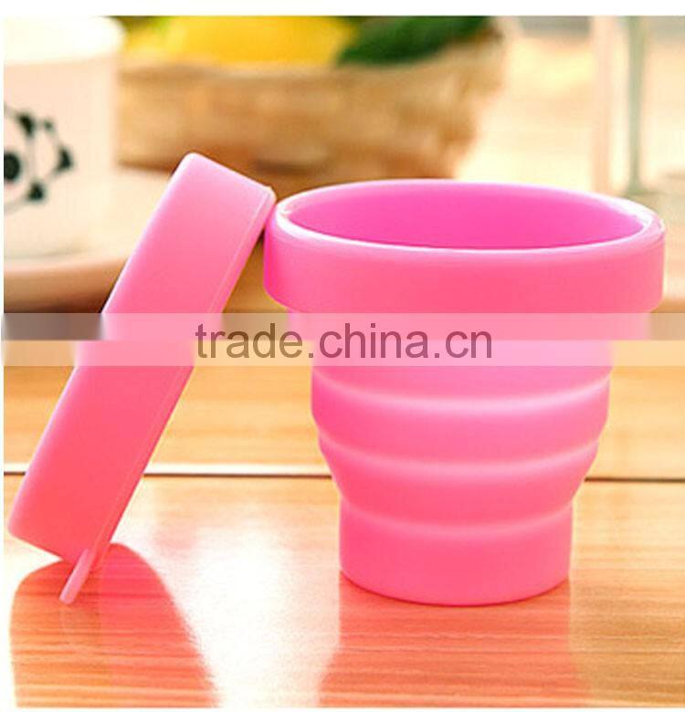 New design customized heat resistance folding silicone cup with great price