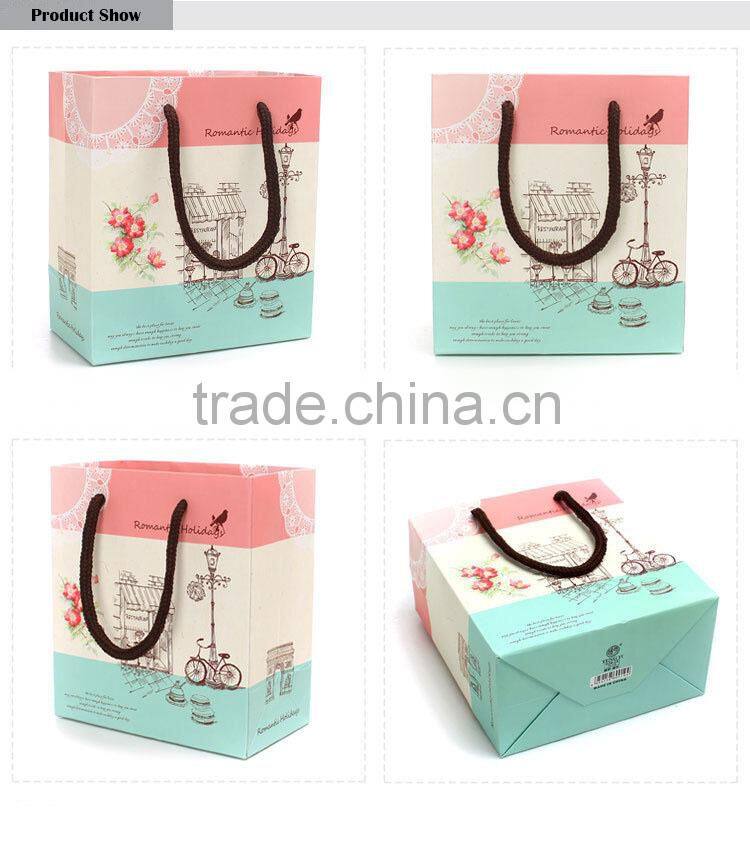 romantic drawing paper gift package bag