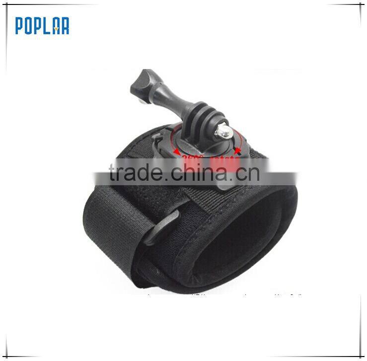 Poplar New camera accessories for Gopros Fixed Wrist Hand Arm Holder Strap+Screw 1/4 Mount GP128