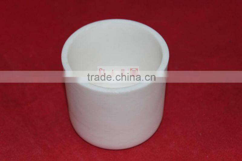 Hot sale white alumina crucible for idustrial use
