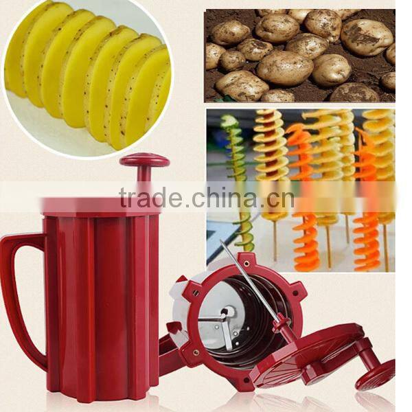 New Amazon Mini Fridge Manual Twister Tornado Spiral Potato Peeler Machine GDS-KS-002