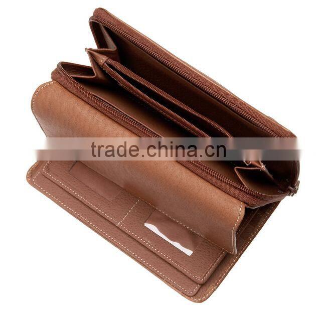 Good quality Factory price OEM RFID Big Fat Flap Women Wallet