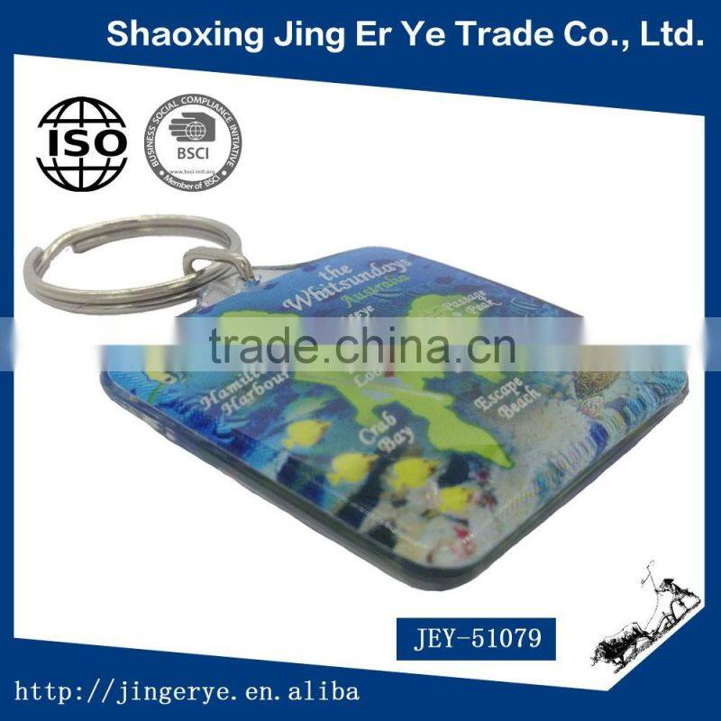 Square Marine Acrylic Keychain