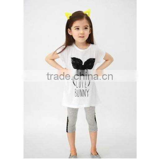 Cutest T-shirt Girl Pure Cotton Bunny Shirt 2014