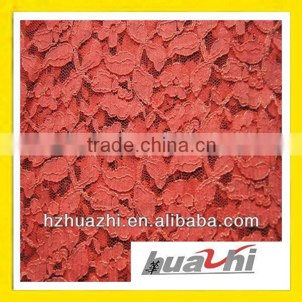 monochrome embroidered lace fabric