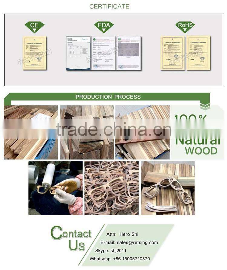 2015 high quality pc frame bamboo polarized sunglasses customized logo