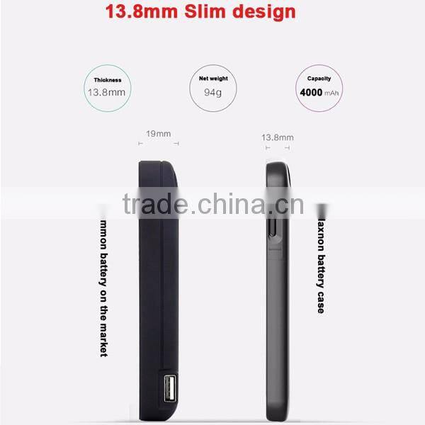 Rechargeable power battery case for iphone 6plus