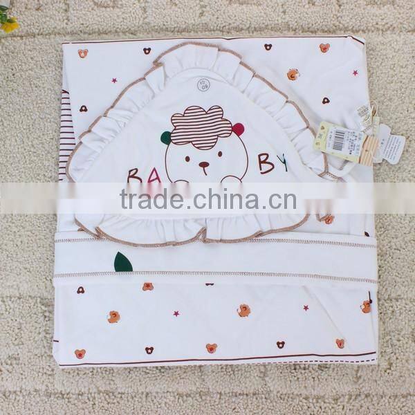 TT-LZ-041 wholesale soft cotton baby swaddle wrap blanket