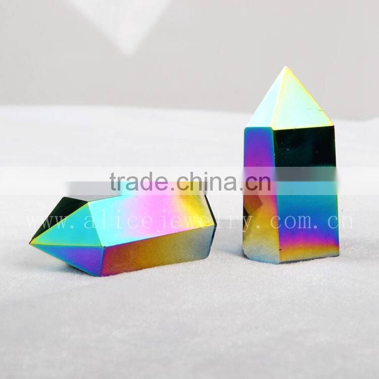 Clear quartz point with inclusions for healing energy