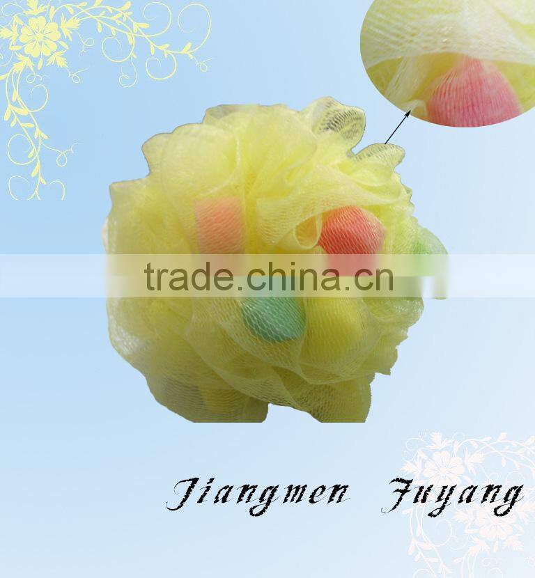 colorful PE bath powder puff