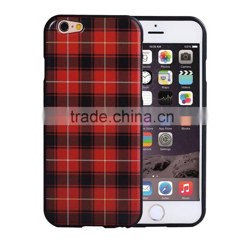 Fashion England Style Check Grain Case for Samsung Note 5 Note 4 E7 A7 A5 TPU Gel Back Cover SLD MT-5805