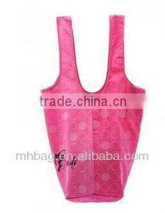 210D polyester foldable shopping bag