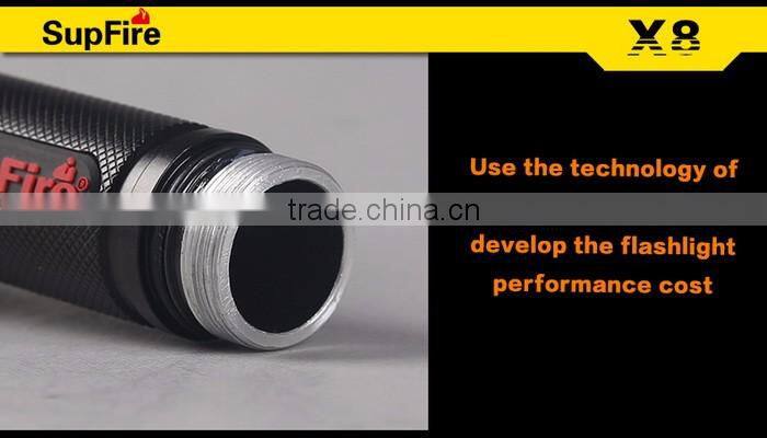 Supfire X8 Rechargeable Flashlight 10w Led Waterproof Torch