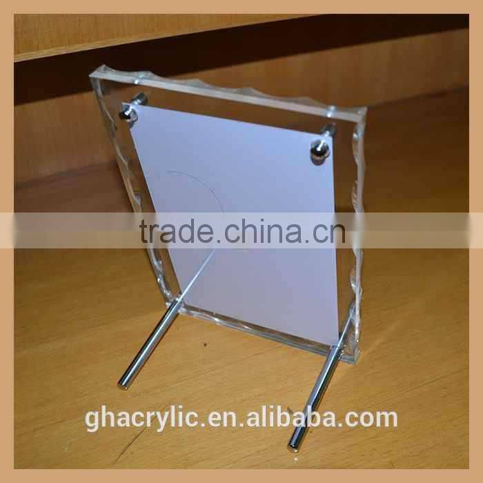 GH-P0030 professional manufacturer simple style plexiglass picture plastic photo frame photo frame