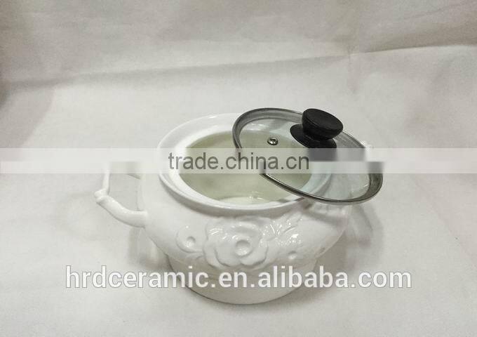 China Manufacturer Stocked small ceramic Porcelain Soup Tureen