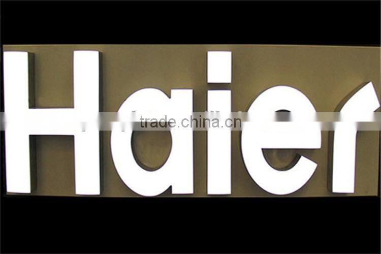 3D Sign Glavanized sheet Acrylic Channel Outdoor Decorative Name Letters
