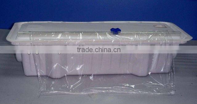 12" and 18" kitchen foil dispenser cling film baking paper cutter box holder plastic packaging box w/ blade slide cutter