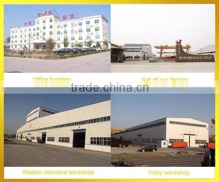 Great quality manual double girder bridge crane