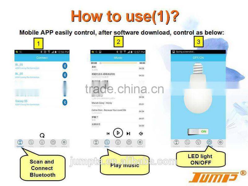 Good sound music colors change APP control bluetooth speaker RGB LED