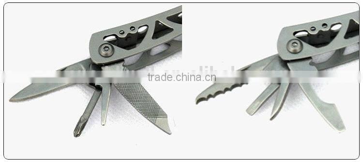 outdoor camping mini 9 in 1 multi purpose pliers toolkit
