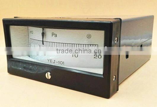 Rectangular diaphragm pressure gauge