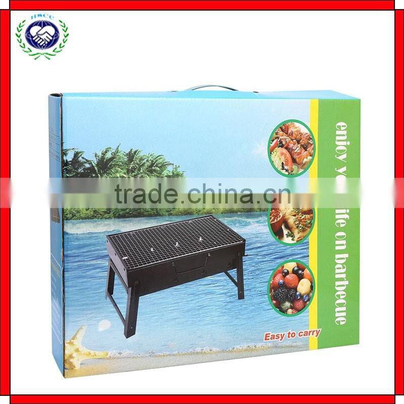 Stainless Steel Mini Charcoal Rotisserie BBQ Grill For Party