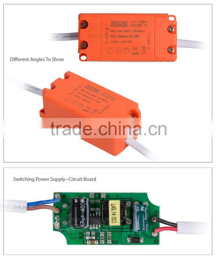 Constant current led power supply 300mA 12V 3w led driver
