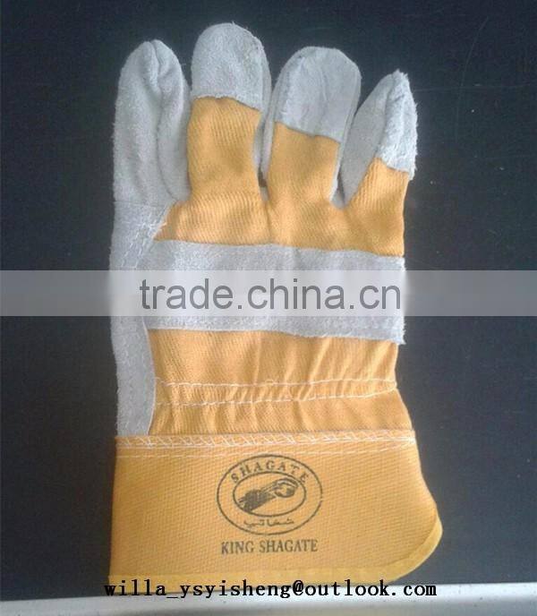 Wholesale welding safety work glove from Shandong factory