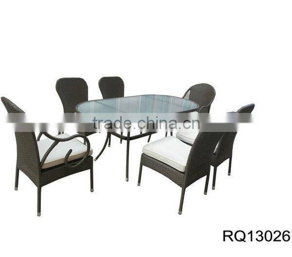 Rattan Hotel Furniture PE Rattan Alum Frame