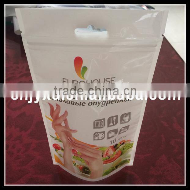 Self-adhesive Plastic Bags with Header, Made of CPP or BOPP Material