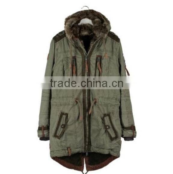 men's fashion parka Paneled Zip jacket,winter jacket coat,men jacket winter