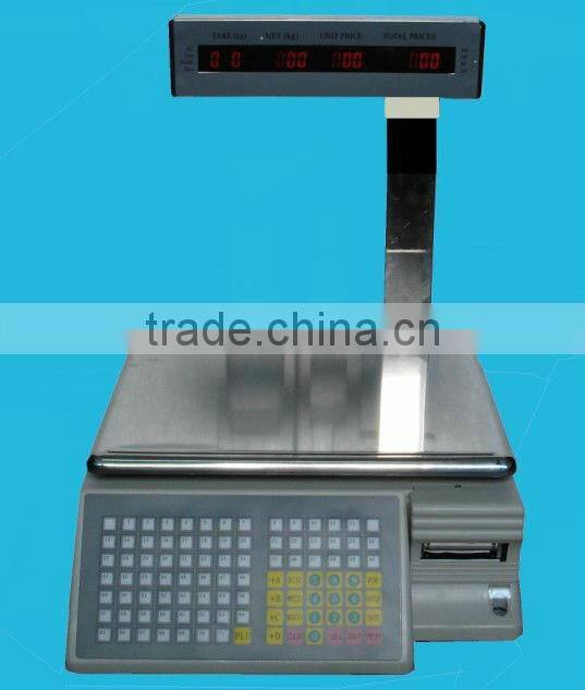 Bizsoft Dahua TM-Aa-5d 15kg electronic weigher printing barcode label for supermarket