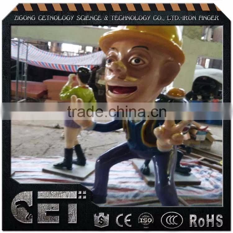 Cartoon Figures fiberglass Micky statues Amusement park rat sculpture