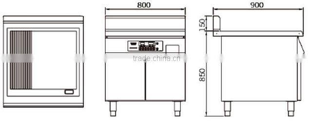 Free standing commercial hotel electric bbq grills