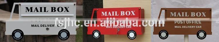 Foshan JHC-1035D Wall Mounted-Post Mounted Dual Use Metal Mailbox/Decorative Letterbox/Car Style Outdoor Postbox For Garden