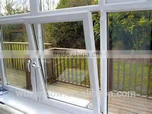 Cheap single clear glass PVC/UPVC tilt&turn home windows,white tilt&turn windows,PVC/UPVC windows and doors