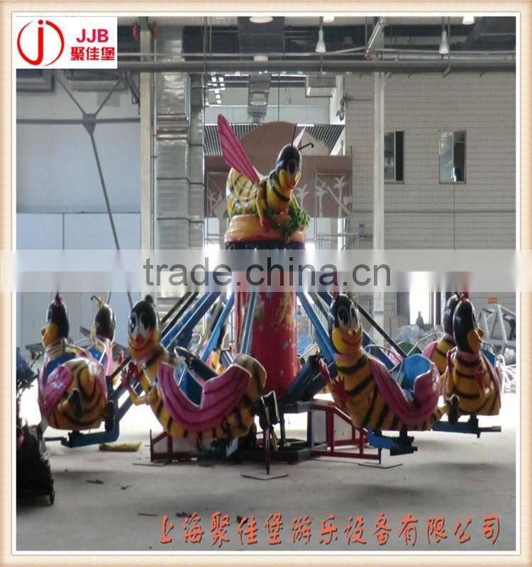 indoor playground equipment funny self-control bee roller coaster for kids