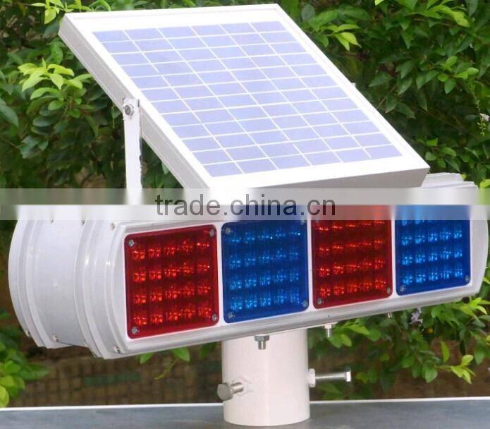 Super bright kutuo two-sided solar power system warning light dubai traffic