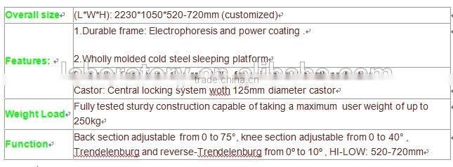 cheap price China manual hospital bed