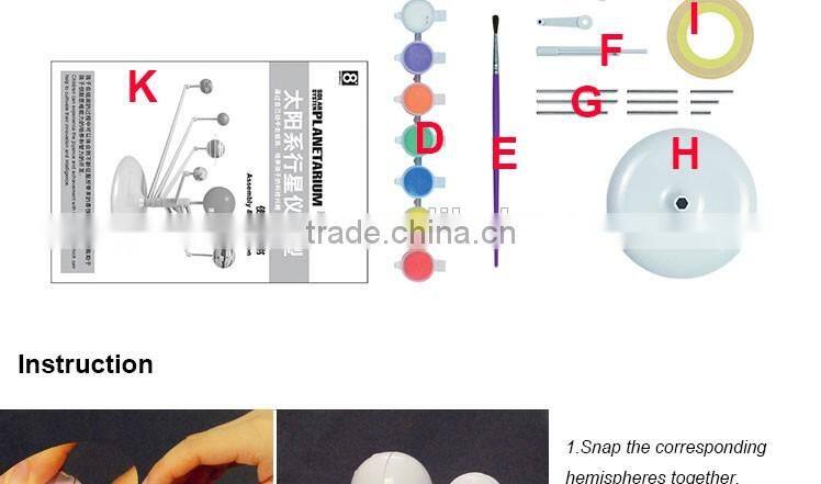 Hot selling toy solar system planetarium DIY painting for kids