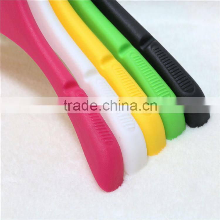 Colorful plastic baby clothes hanger for kids clothes
